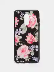 Силиконовый с ярким принтом чехол Samsung  j8 2018