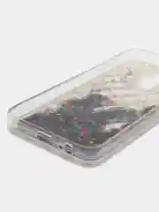 Чехол силиконовый с жидкими блестками Samsung J8 2018
