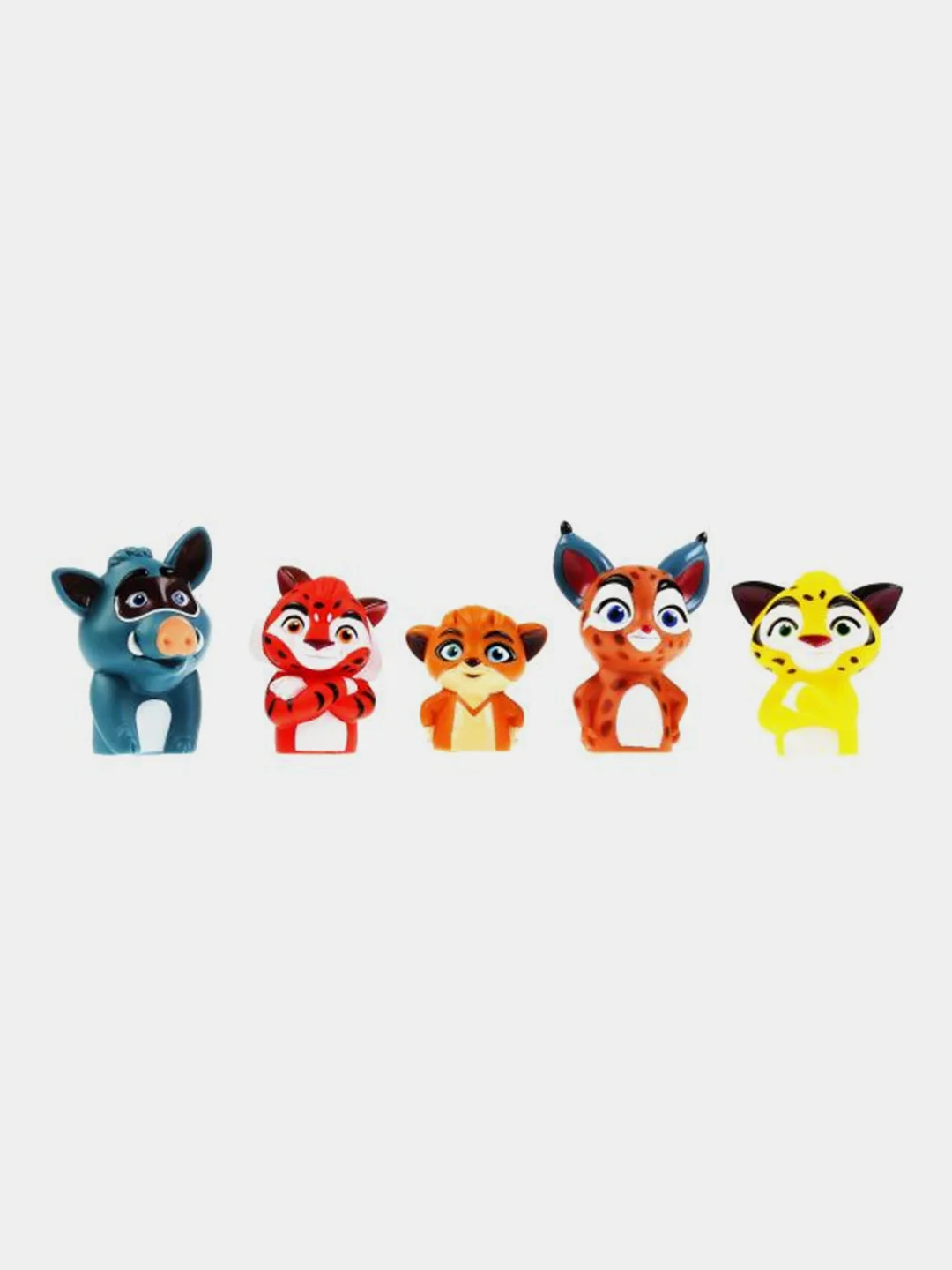 Игрушка КАПИТОШКА Пальчиковый театр Лео и Тиг,  5 штук
