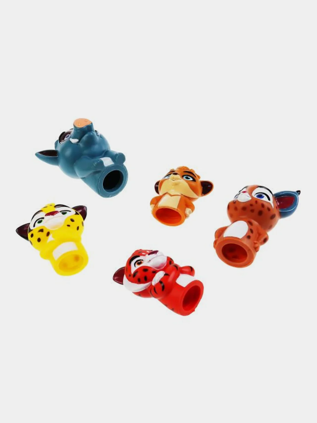 Игрушка КАПИТОШКА Пальчиковый театр Лео и Тиг,  5 штук