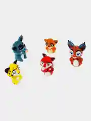 Игрушка КАПИТОШКА Пальчиковый театр Лео и Тиг,  5 штук