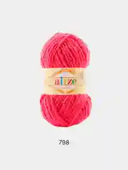 Тёмно-розовый пряжа для вязания Alize Softy baby/ Ализе Софти Турция / пряжа для игрушек и детских вещей