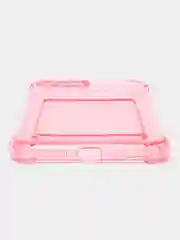 Розовый чехол для iPhone 11/12/13/14/Pro/Max/XR/7/8 прозрачный с отделом-карманом отсеком для карт