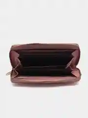 Розовый кошелек женский из экокожи, 8 цветов