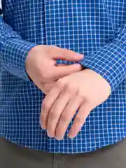Синий рубашка мужская,с длинным рукавом