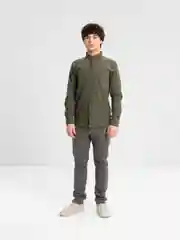 Зелёный хаки рубашка мужская, с длинном рукавом