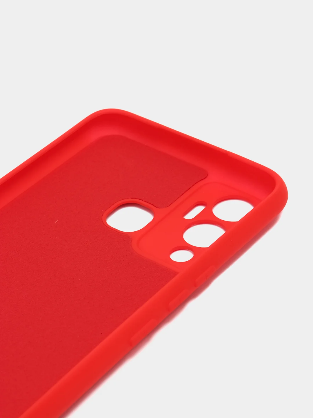 Красный чехол силиконовый Silicone Cover для Infinix Hot 12 Play (Инфиникс Хот 12 Плэй)