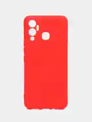 Красный чехол силиконовый Silicone Cover для Infinix Hot 12 Play (Инфиникс Хот 12 Плэй)