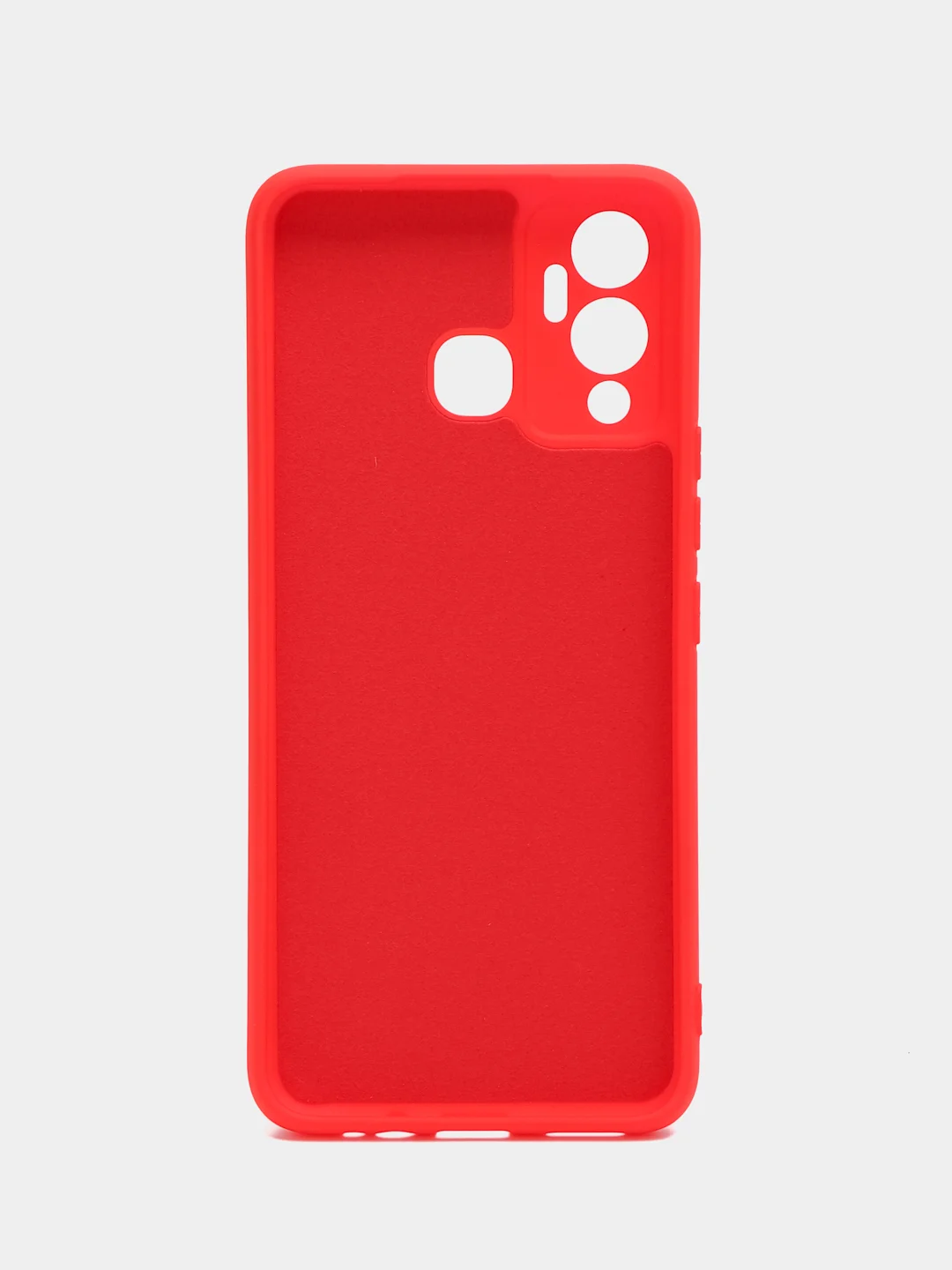 Красный чехол силиконовый Silicone Cover для Infinix Hot 12 Play (Инфиникс Хот 12 Плэй)