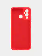 Красный чехол силиконовый Silicone Cover для Infinix Hot 12 Play (Инфиникс Хот 12 Плэй)