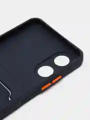 Морской чехол для OPPO A17 / A17K, Оппо А17 / 17К, с карманом для карт, прозрачный