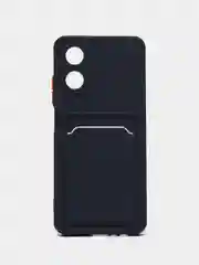 Морской чехол для OPPO A17 / A17K, Оппо А17 / 17К, с карманом для карт, прозрачный