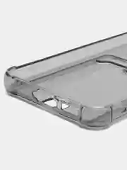 Черный чехол Samsung Galaxy S23, Самсунг Галакси С23 прозрачный, силиконовый с карманом для карты