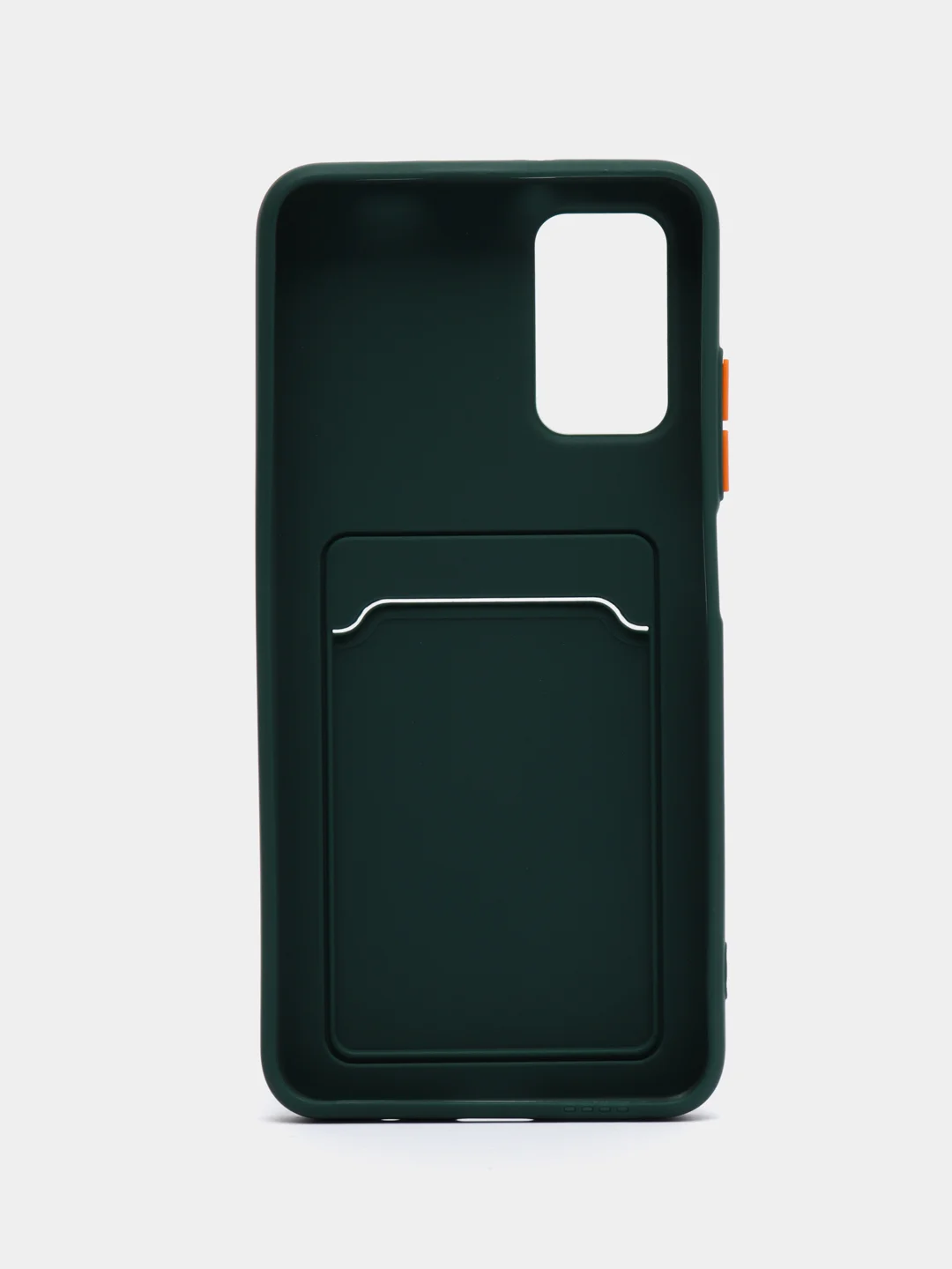 Зеленый силиконовый чехол для Xiaomi Poco M3 Redmi 9T (Сяоми Поко М3 Редми 9Т), с карманом для карт