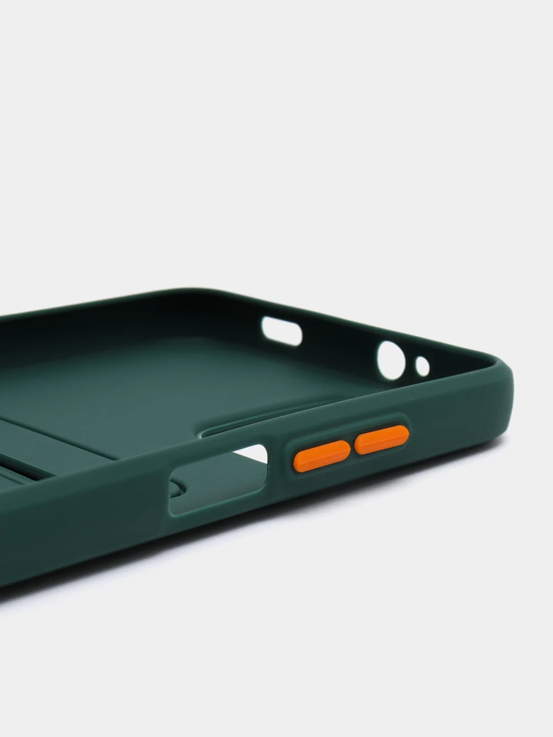 Зеленый силиконовый чехол для Xiaomi Poco M3 Redmi 9T (Сяоми Поко М3 Редми 9Т), с карманом для карт