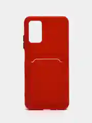 Красный силиконовый чехол для Xiaomi Poco M3 Redmi 9T (Сяоми Поко М3 Редми 9Т), с карманом для карт