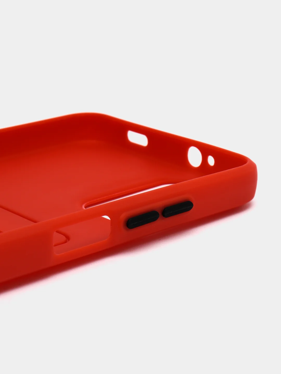 Красный силиконовый чехол для Xiaomi Poco M3 Redmi 9T (Сяоми Поко М3 Редми 9Т), с карманом для карт