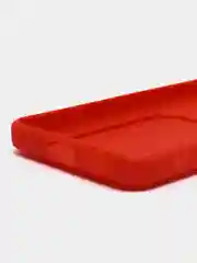 Красный силиконовый чехол Xiaomi POCO X4 GT (Сяоми Поко Х4 ГТ), с карманом для карт, прозрачный