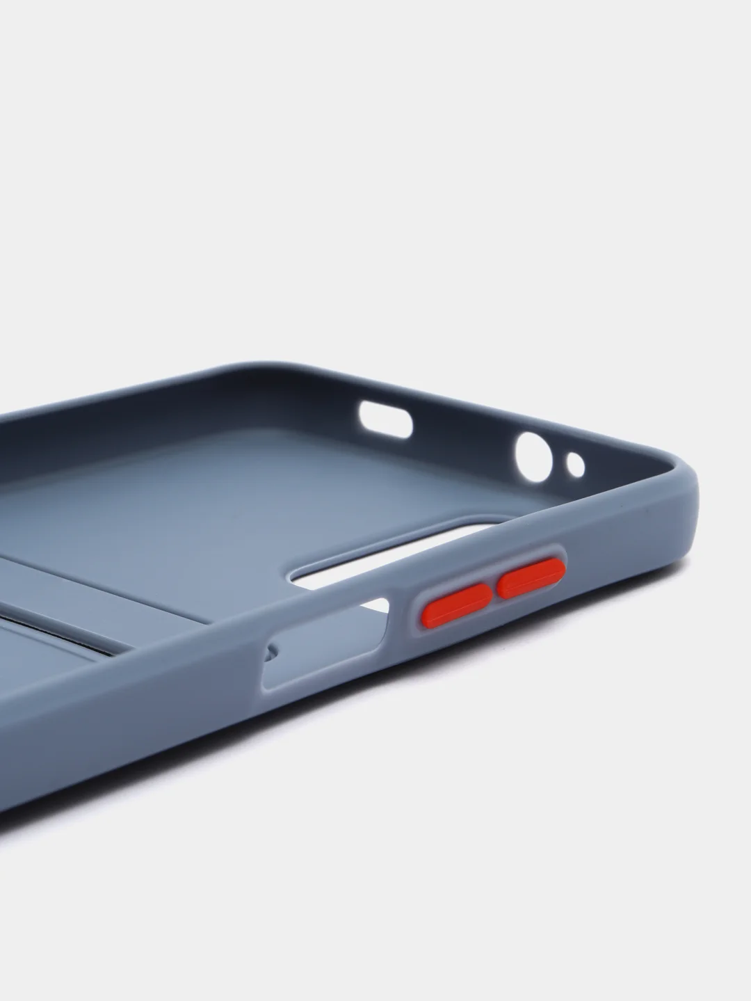 Синий меланж силиконовый чехол для Xiaomi Poco M3 Redmi 9T (Сяоми Поко М3 Редми 9Т), с карманом для карт