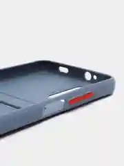 Синий меланж силиконовый чехол для Xiaomi Poco M3 Redmi 9T (Сяоми Поко М3 Редми 9Т), с карманом для карт