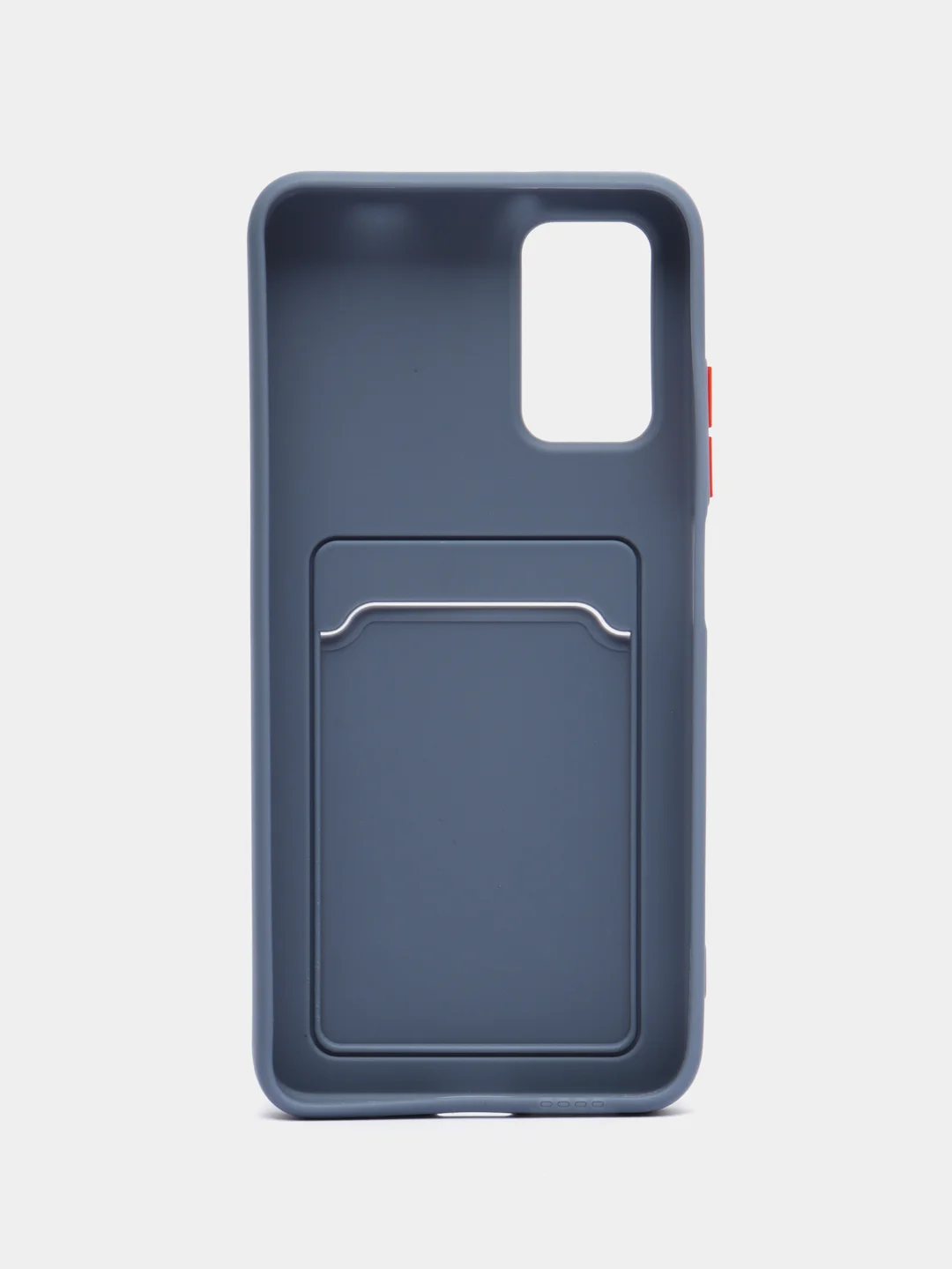 Синий меланж силиконовый чехол для Xiaomi Poco M3 Redmi 9T (Сяоми Поко М3 Редми 9Т), с карманом для карт