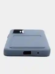 Синий меланж силиконовый чехол для Xiaomi Poco M3 Redmi 9T (Сяоми Поко М3 Редми 9Т), с карманом для карт