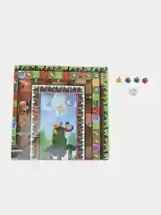 Зелёный хаки детская настольная игра-ходилка по мотивам Хаги Ваги, Майнкрафт, Уэнсдэй, Чебурашка