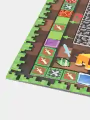 Зелёный хаки детская настольная игра-ходилка по мотивам Хаги Ваги, Майнкрафт, Уэнсдэй, Чебурашка
