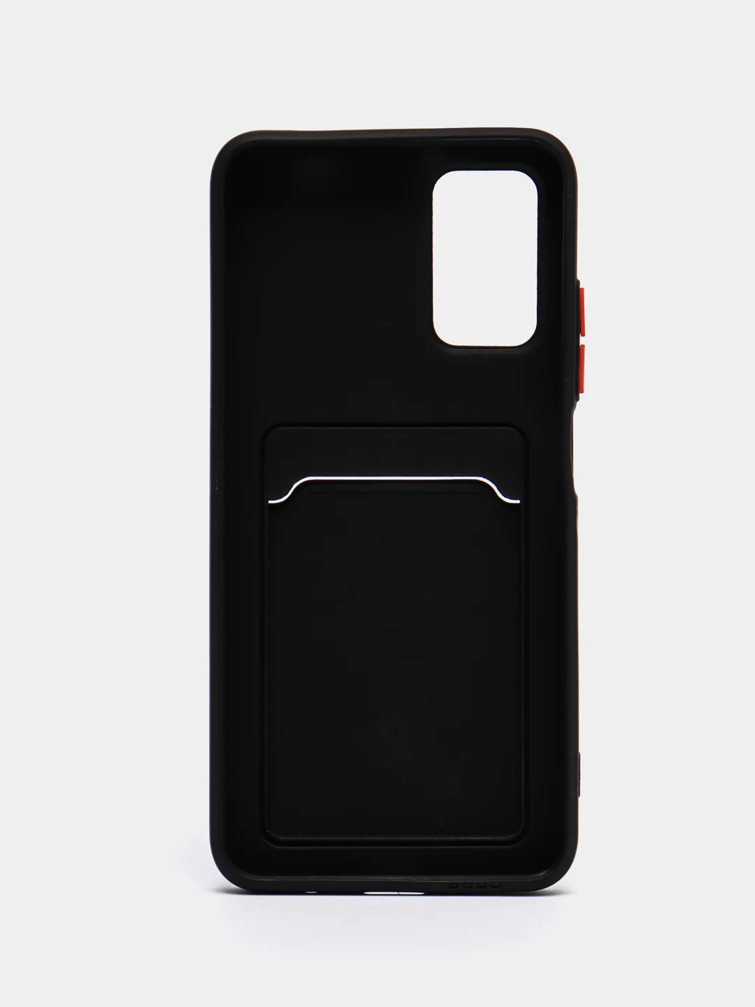 Черный силиконовый чехол для Xiaomi Poco M3 Redmi 9T (Сяоми Поко М3 Редми 9Т), с карманом для карт