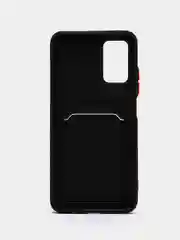 Черный силиконовый чехол для Xiaomi Poco M3 Redmi 9T (Сяоми Поко М3 Редми 9Т), с карманом для карт