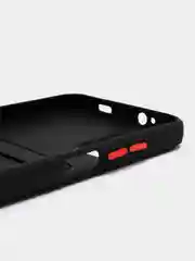 Черный силиконовый чехол для Xiaomi Poco M3 Redmi 9T (Сяоми Поко М3 Редми 9Т), с карманом для карт