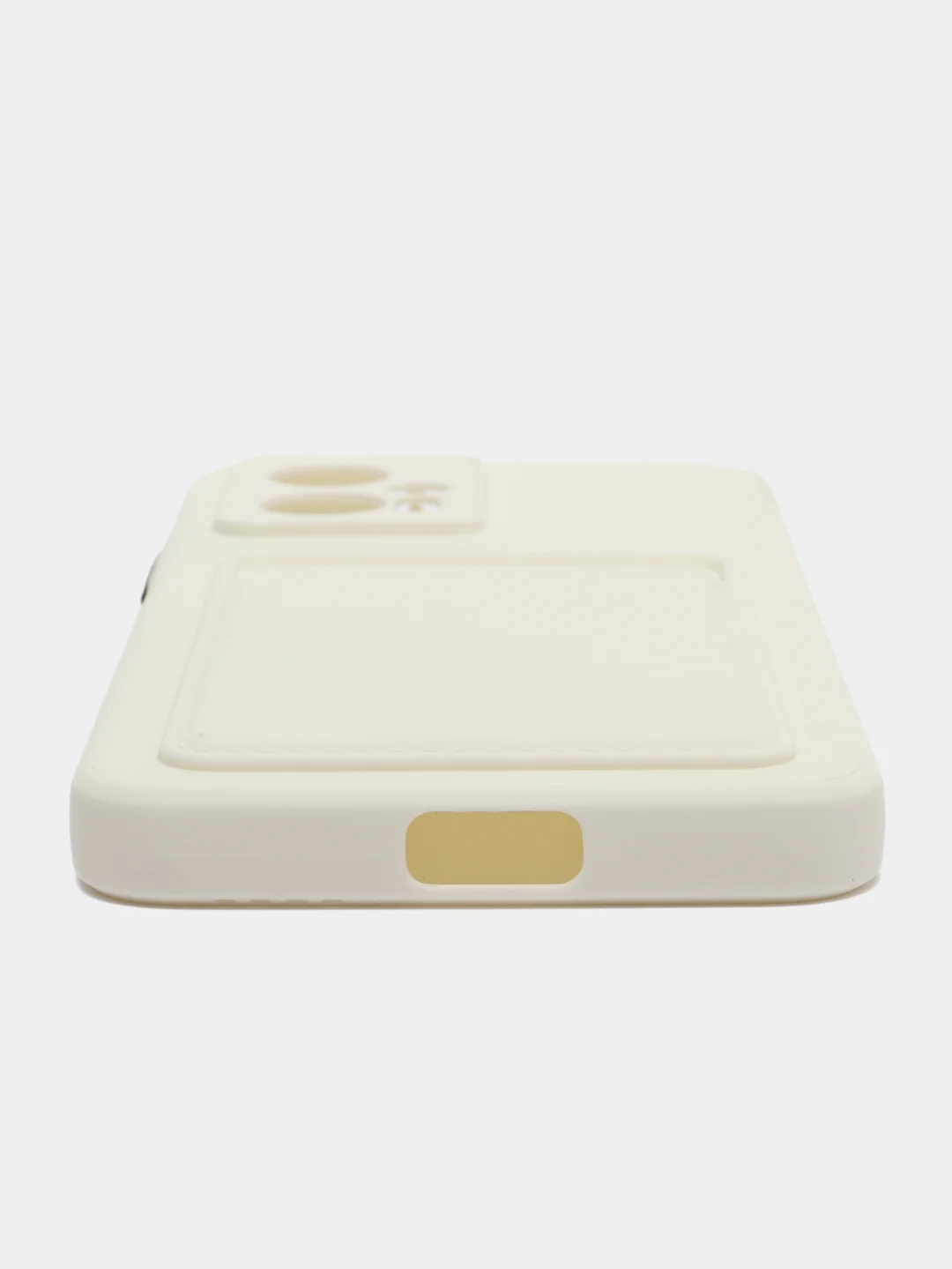 Белый силиконовый чехол Xiaomi POCO X4 GT (Сяоми Поко Х4 ГТ), с карманом для карт, прозрачный