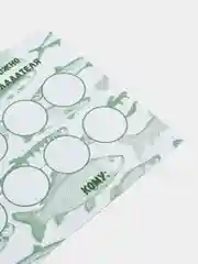 Зеленый подарочный сертификат-открытка, на рыбалку "Подарок мужчине", с наклейками