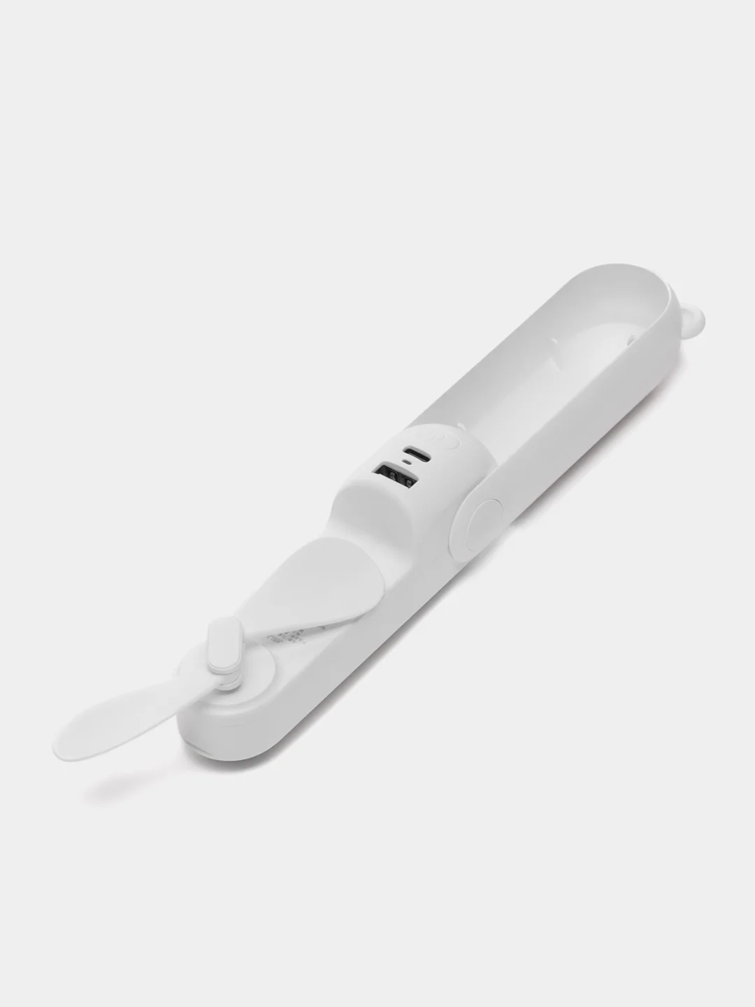 Портативный мини-вентилятор с фонариком и внешним аккумулятором (power bank)