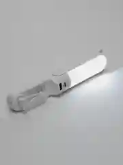 Портативный мини-вентилятор с фонариком и внешним аккумулятором (power bank)