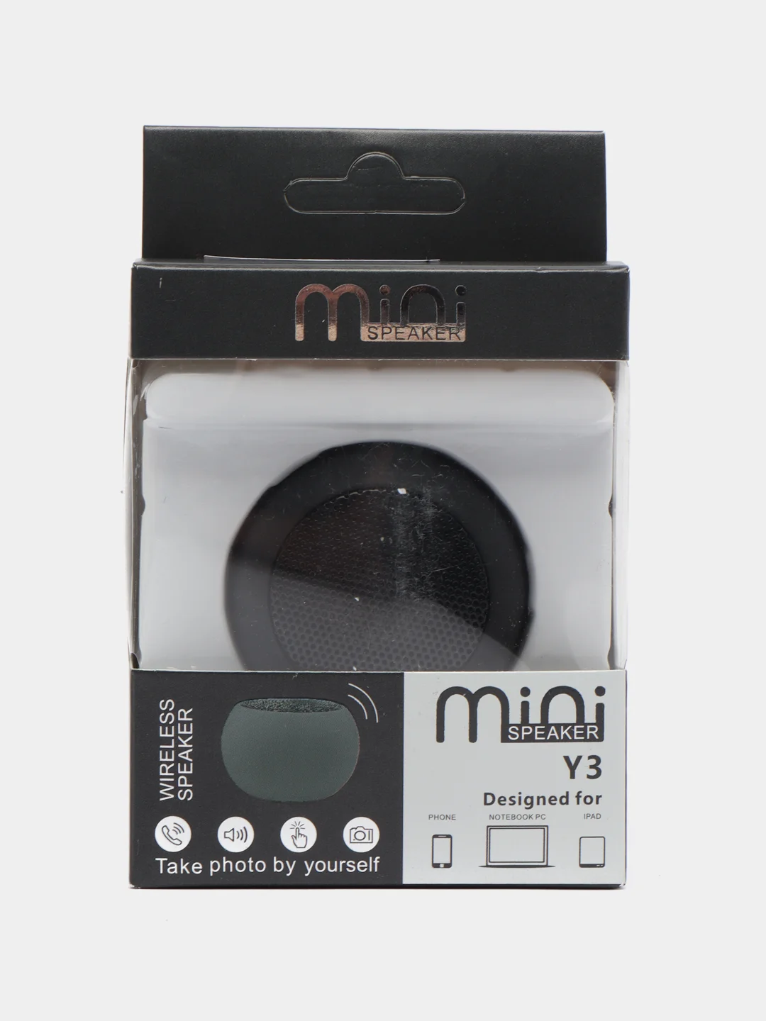 Черный беспроводная Bluetooth-колонка MINI Y3