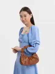 Коричневый женская сумка через плечо