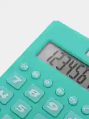 Бирюзовый карманный калькулятор