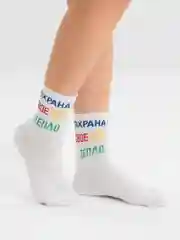 Белый носки трикотажные