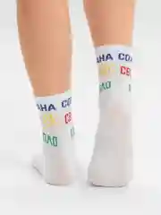 Белый носки трикотажные