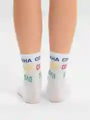 Белый носки трикотажные