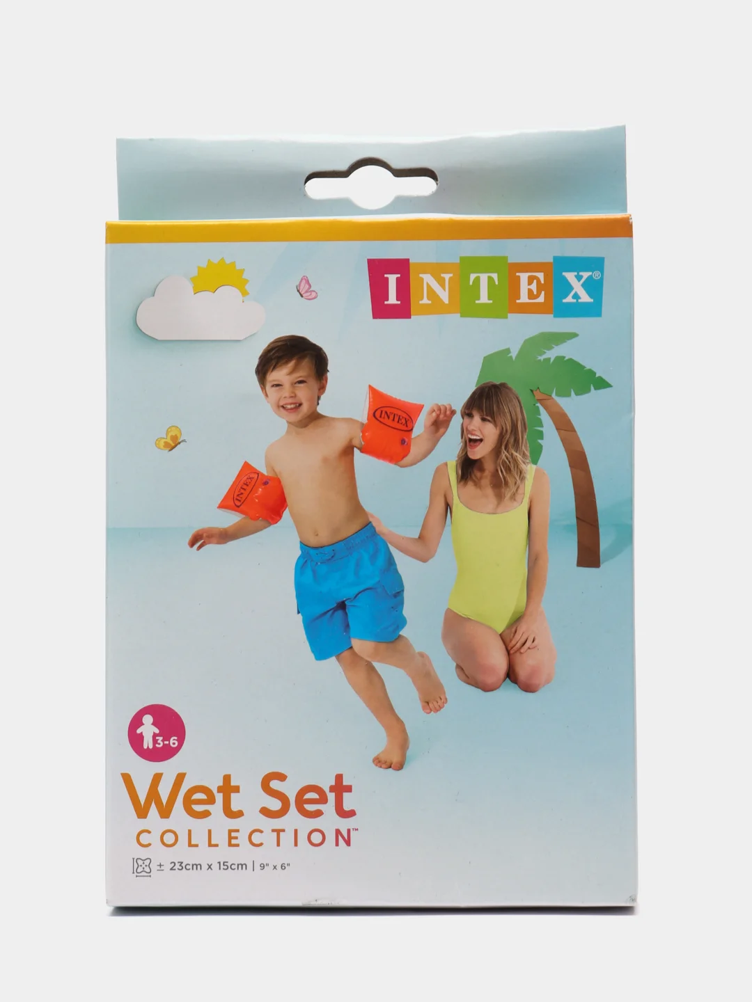Надувные нарукавники для плавания Intex, 23 х 15 см, 3-6 лет