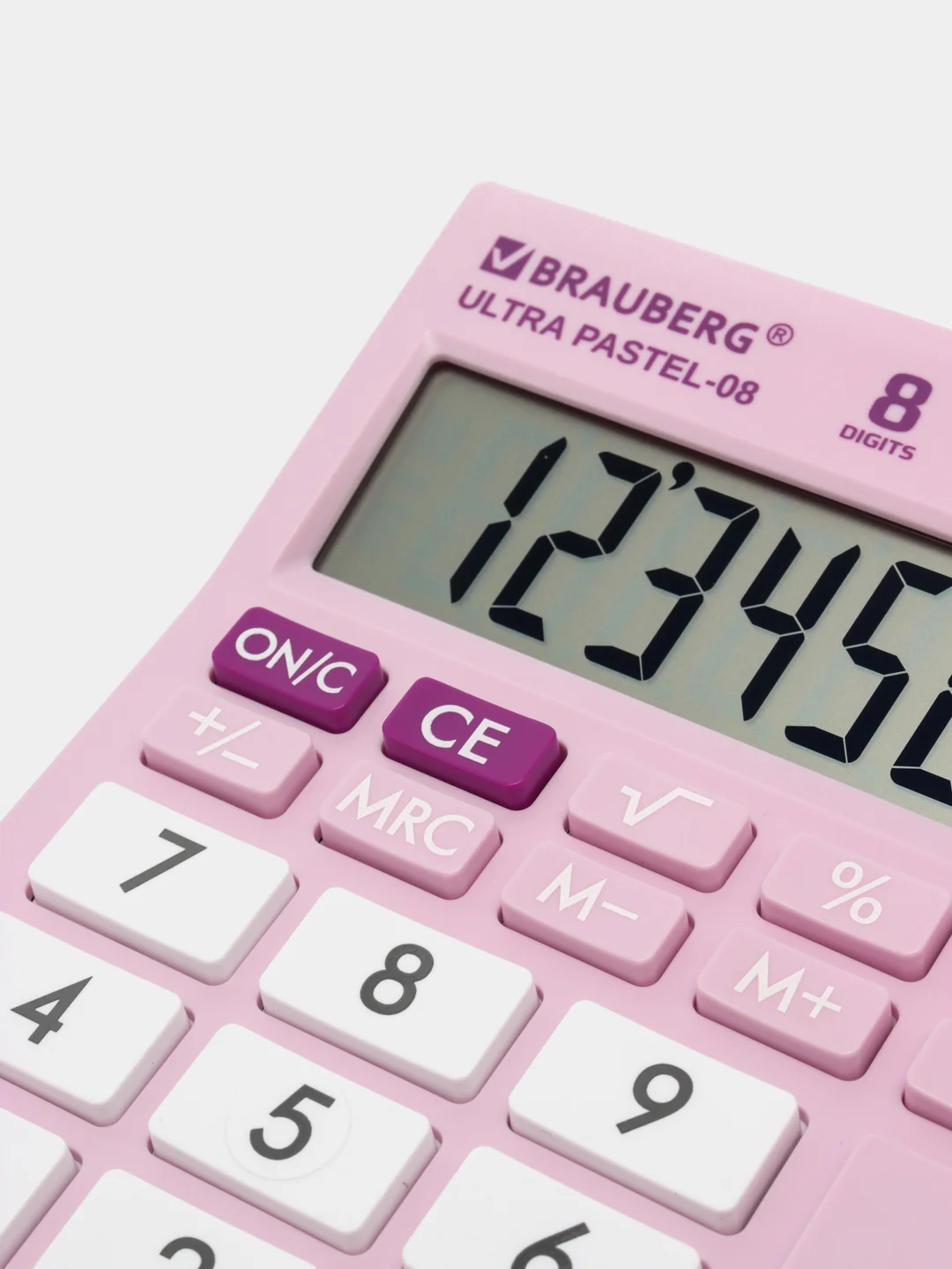 Калькулятор настольный электронный обычный Brauberg Ultra Pastel-08-pr, Компактный