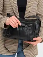 Черный летняя женская сумка, модная сумка через плечо