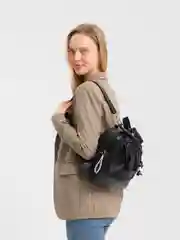 Черный рюкзак многофункциональный женский, двойного назначения