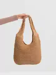 Коричневый соломенная сумка