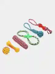 Набор игрушек-дразнилок с канатным узлом для домашних животных