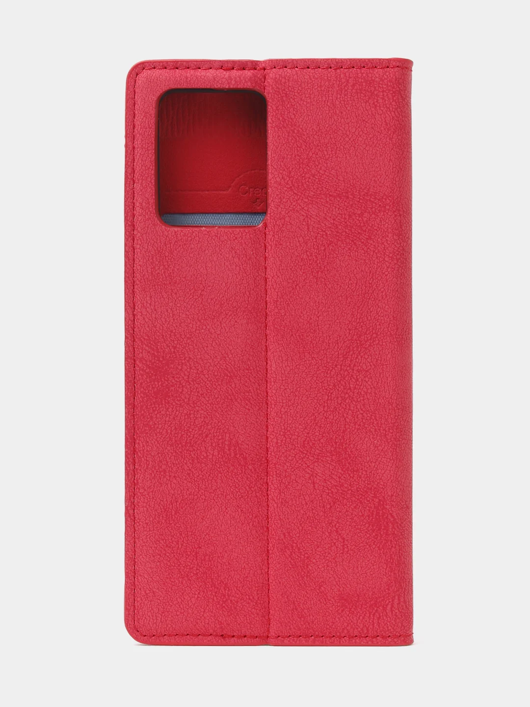 Красный чехол-книжка для Realme 9 (4G) / Realme 9 Pro Plus из нубука Super Creative