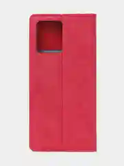 Красный чехол-книжка для Realme 9 (4G) / Realme 9 Pro Plus из нубука Super Creative