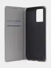 Тёмно-серый чехол-книжка для Realme 9 (4G) / Realme 9 Pro Plus из нубука Super Creative